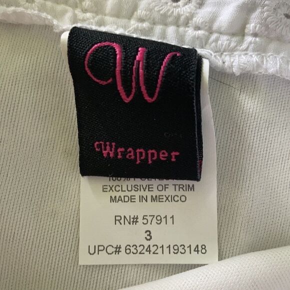 NWT Wrapper for Kohls White Eyelet Lace Hem Skirt Size XS/S - elegant - Picture 6 of 7